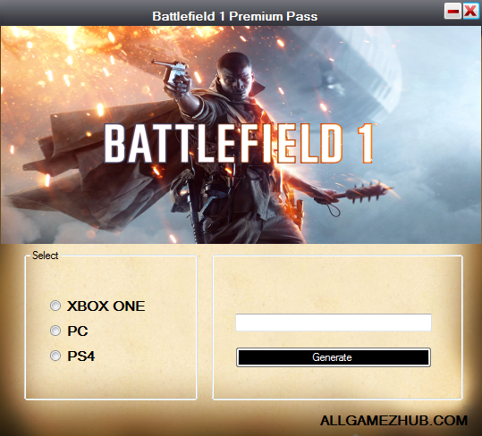 Battlefield 1 Premium Pass Code